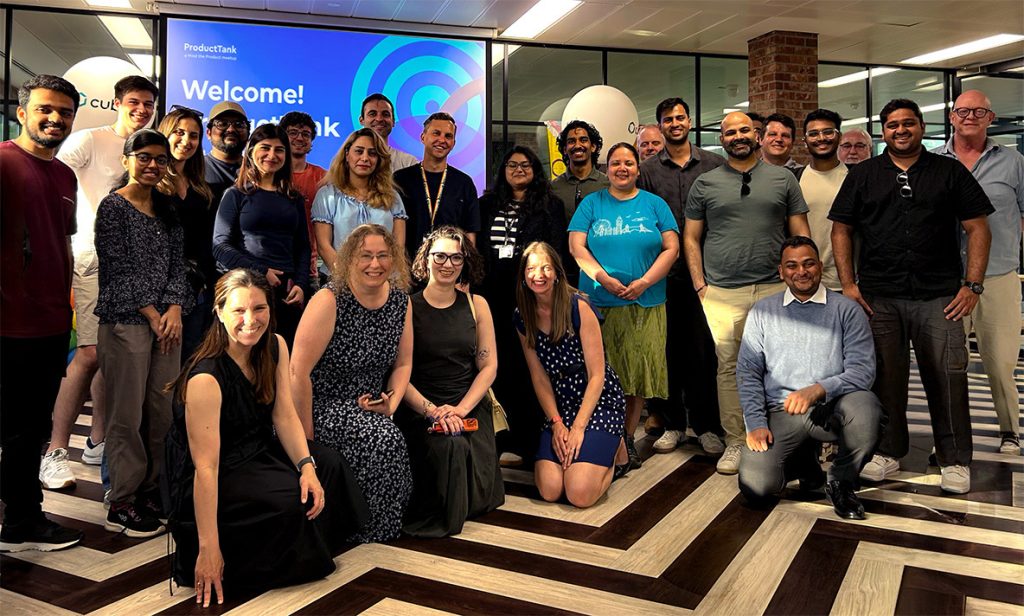 Speakers and attendees at ProductTank Dublin hosted by Cubic<sup>3</sup> at The Hive, Sandyford